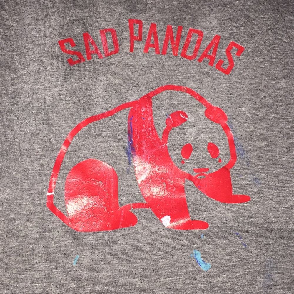 1 of a kind CLASSIC “SAD PANDAS” CUSTOM TEE - w@w!